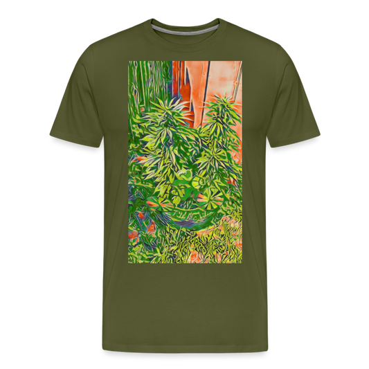 Pinwheel Premium T-Shirt - olive green