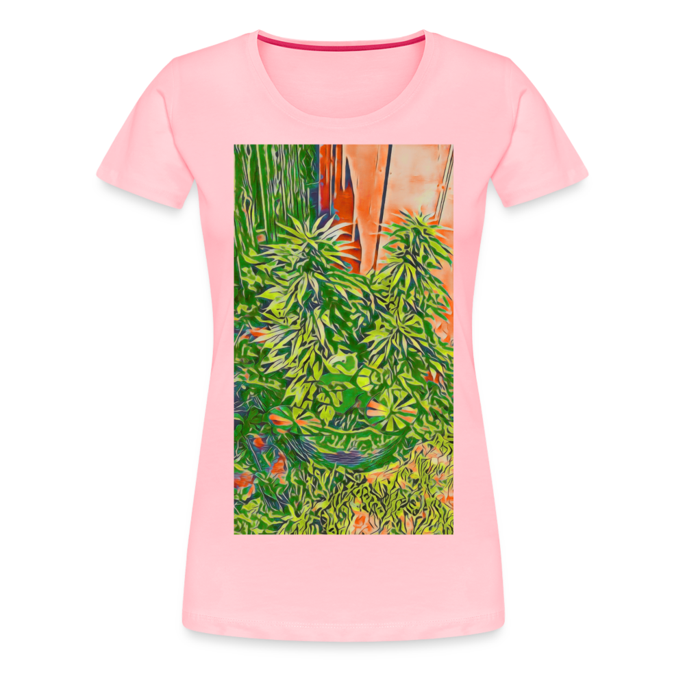 Women’s Pinwheel Premium T-Shirt - pink