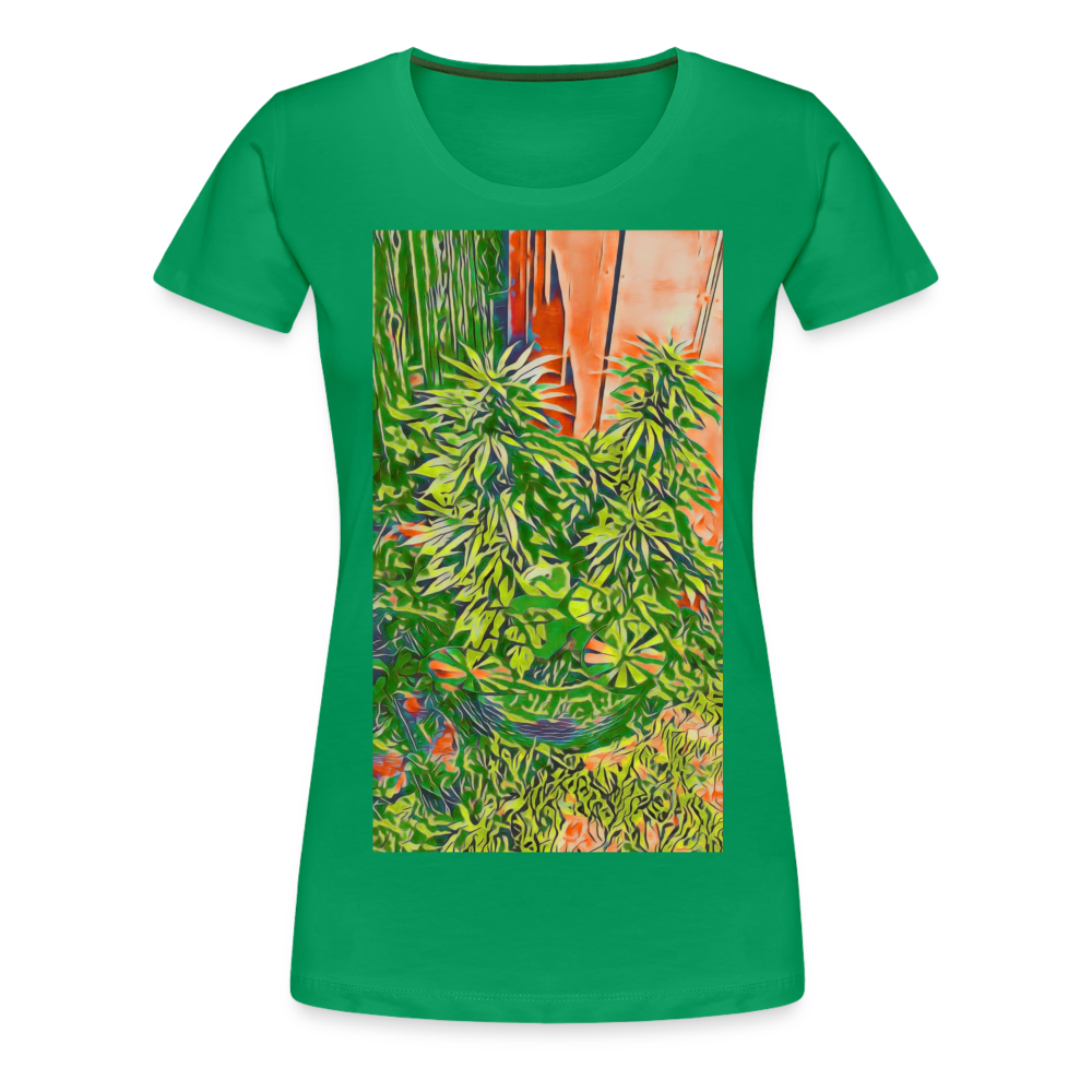 Women’s Pinwheel Premium T-Shirt - kelly green